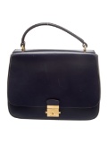Michael Kors Collection Blue Leather Top Hdl Bag