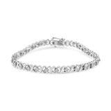 Elegant .30ct Diamond Infinity Link Bracelet