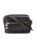Versace Black Leather Gold-tone Hdw Crossbody Bag