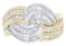 10k Two-tone Gold 1.00ct Diamond Bypass Ring
