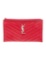 Saint Laurent Chevron Cassandre Blue Lthr Clutch