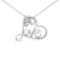 Stunning .16ct Diamond Accent Love Heart Necklace
