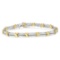 10k Gold-pl. Round 1.00ct Diamond Tennis Bracelet