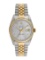 Rolex Datejust 18k Gold Silver Dial Men's 36mm
