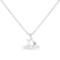Elegant .03ct Diamond I Love Mom Heart Necklace