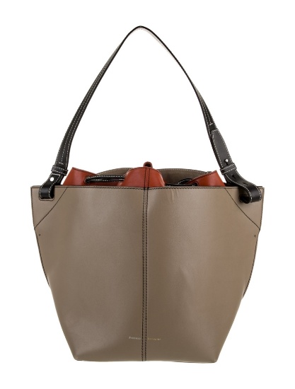 Proenza Schouler Brown Leather Clasp Bucket Bag