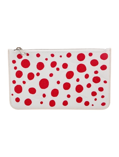 Louis Vuitton White Empreinte Polka Dot Prt Clutch