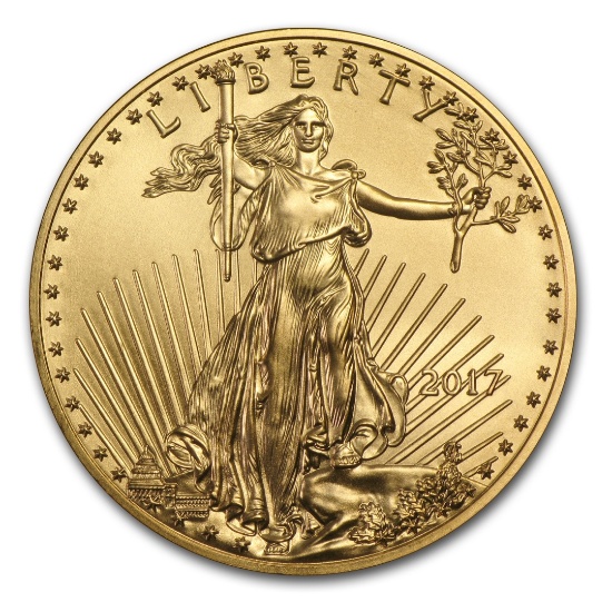 2017 1/10 Oz American Gold Eagle Bu