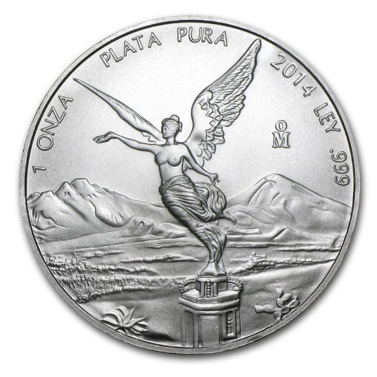 2014 Mexico 1 Oz Silver Libertad Bu
