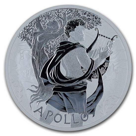 2023 Tuvalu Silver Gods Of Olympus Bu (apollo)