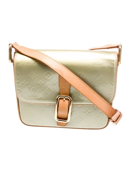 Louis Vuitton Green Vernis Christie Crossbody Bag