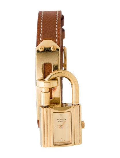 Hermes Kelly 18k Yellow Gold Quartz Women's 20mm