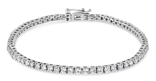 14k White Gold 2.00ct Diamond Tennis Bracelet
