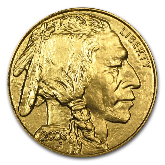 2008 1 Oz Gold Buffalo Bu