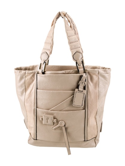Chloe Neutrals Leather Multitonal Hdw Zip Cls Tote