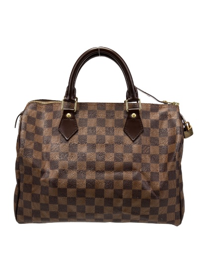 Louis Vuitton Ebene Speedy 30 Zip Cls Top Hdl Bag