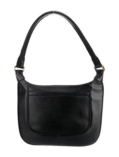 Louis Vuitton Epi Leather Pm Black Zip Shldr Bag
