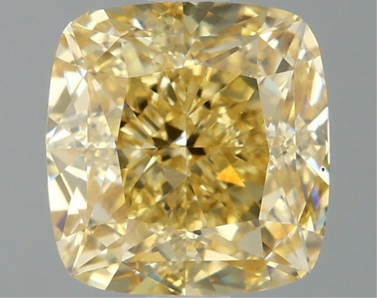 Fancy Yellow Cushion Cut 2.06ct Vs1 Lab Diamond