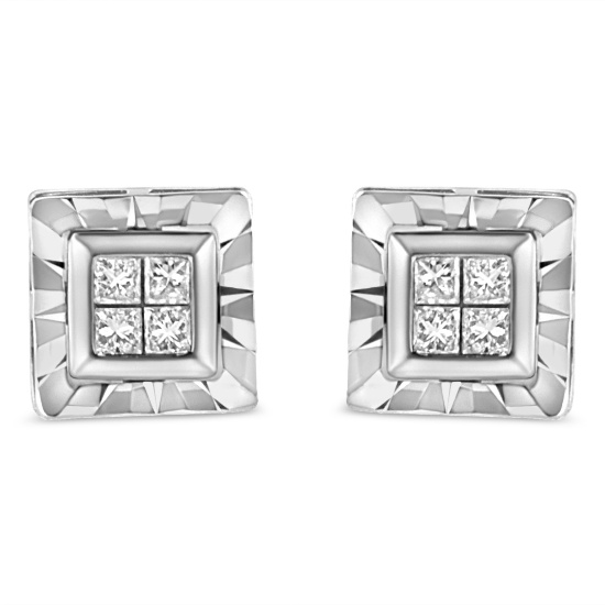 Exquisite .15ct Diamond Quad Composite Earrings