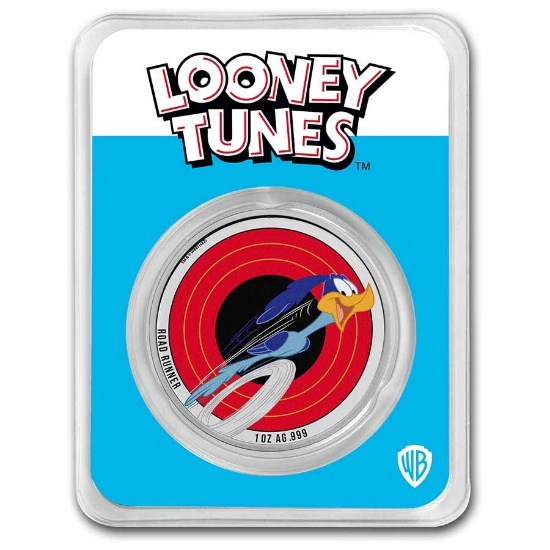 2023 1 Oz Silver Looney Tunes Road Runner