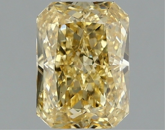 Fancy Yellow Radiant Cut 1.04ct Vs2 Lab Diamond