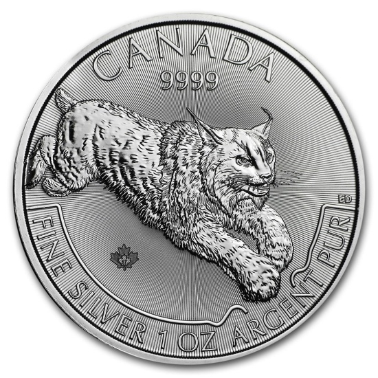 2017 Canada 1 Oz Silver Predator Series - Lynx