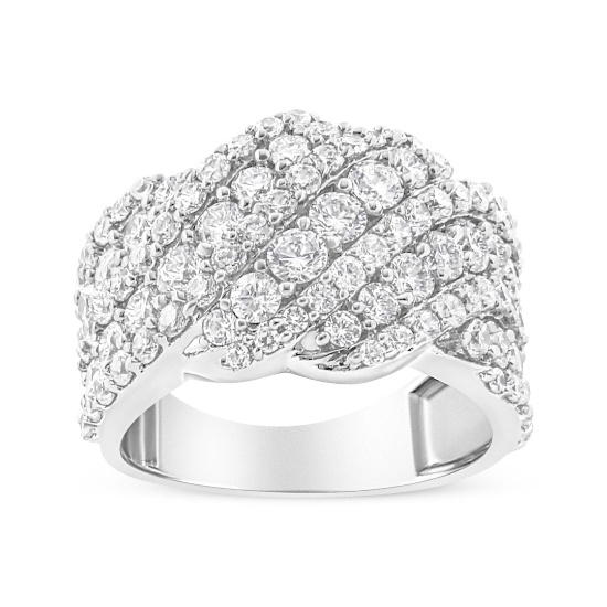 10k Gold 3.04ct Diamond Cluster Ring