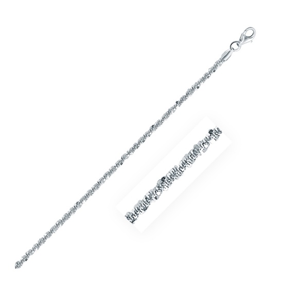 Sterling Silver High Polished Sparkle Chain 2.2mm