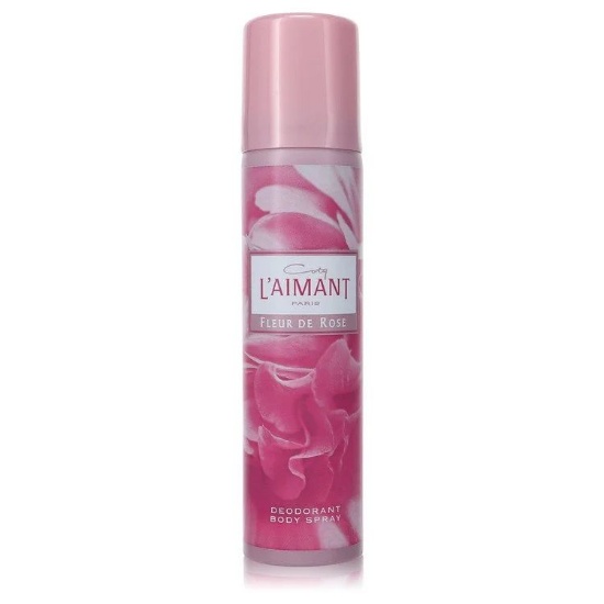 Coty L'aimant Fleur Rose 2.5 Oz Deodorant Spray