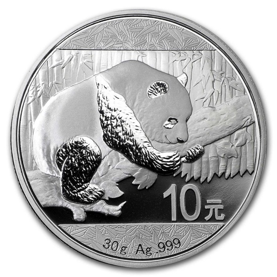 China 30 Gram Silver Panda (random Year)