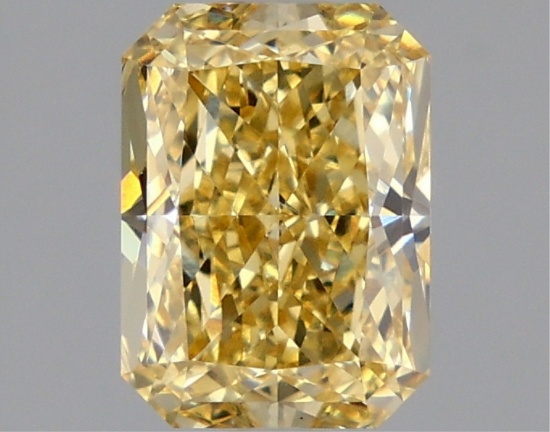Fancy Yellow Radiant Cut 1.58ct Vs1 Lab Diamond