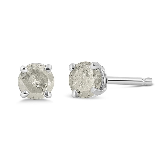 Elegant .75ct Diamond Classic Earrings