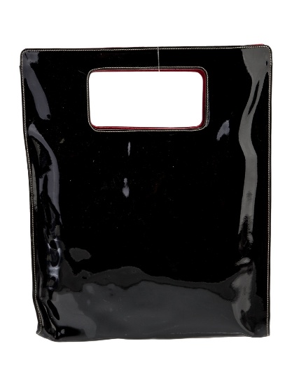 Kate Spade Black Patent Leather Top Hdl Bag