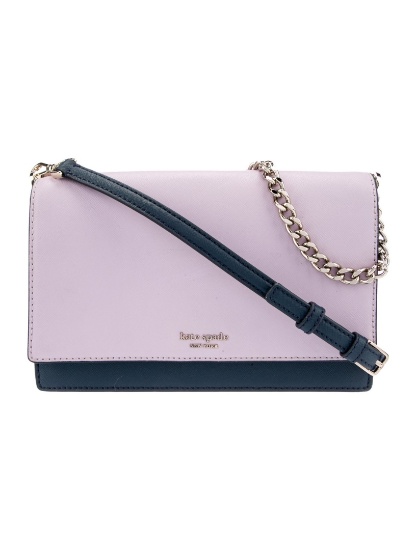 Kate Spade Purple Leather Chain-link Crossbody Bag