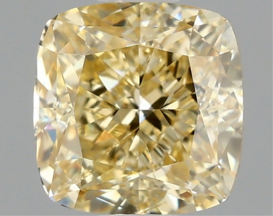 Fancy Yellow Cushion Cut 1.42ct Vs2 Lab Diamond