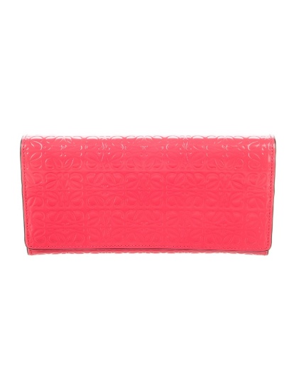 Loewe Orange Patent Leather Continental Wallet