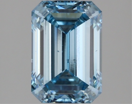 Fancy Blue Emerald Cut 2.21ct Vs2 Lab Diamond