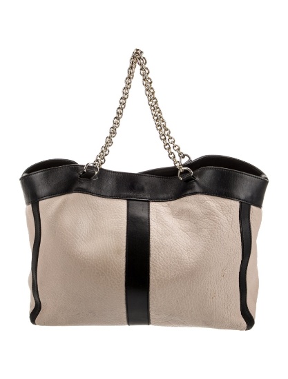 See By Chloe Colorblock Gold-tone Hdw Leather Tote