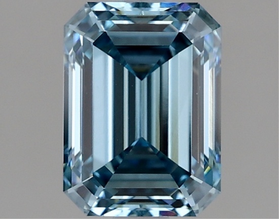Fancy Blue Emerald Cut 1.91ct Vvs2 Lab Diamond