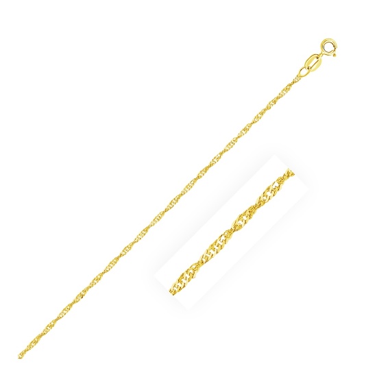 10k Gold Singapore Chain 1.5mm
