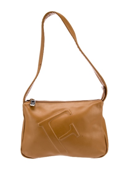 Furla Brown Leather Silver-tone Hdw Shldr Bag
