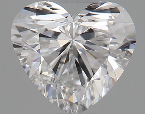 Gia Certified Heart Cut .50ct Vvs2 Diamond
