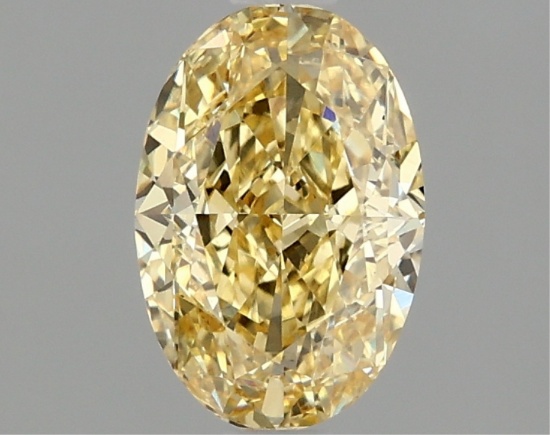 Fancy Yellow Oval Cut 1.54ct Vs1 Lab Diamond
