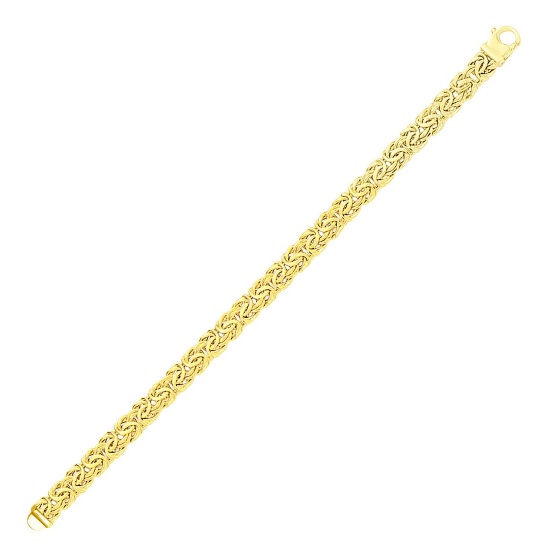 14k Gold Byzantine Style Chain Bracelet