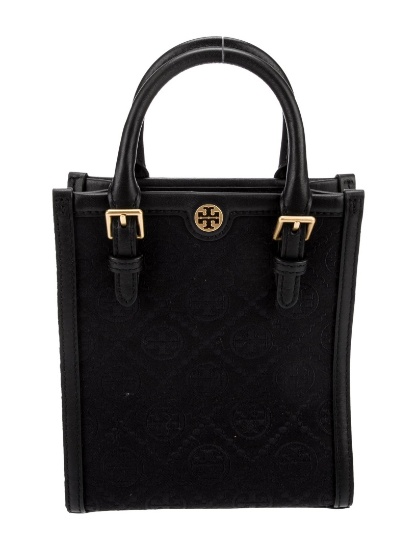 Tory Burch Canvas Gold-tone Hardware Top Hdl Bag