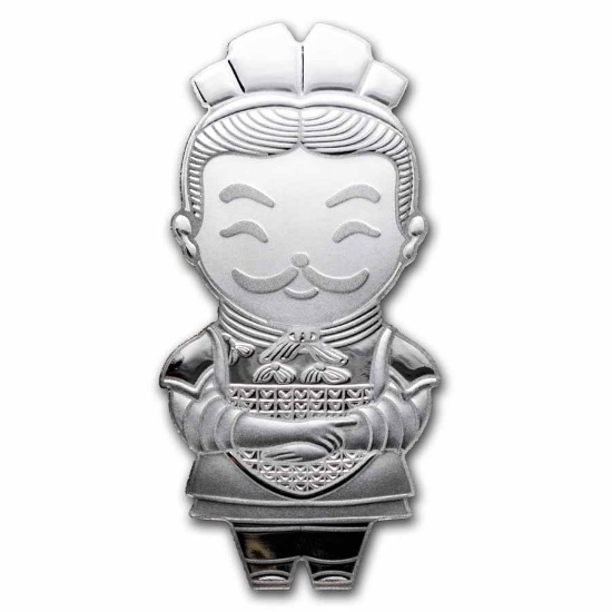 2024 Fiji 10 Gram Silver Terracotta Army Chibi Pf