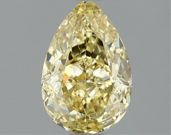 Fancy Yellow Pear Cut 1.09ct Vs1 Lab Diamond