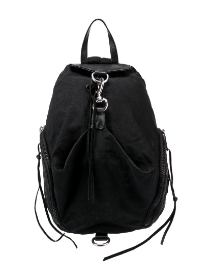 Rebecca Minkoff Blk Nylon Silver-tone Hdw Backpack