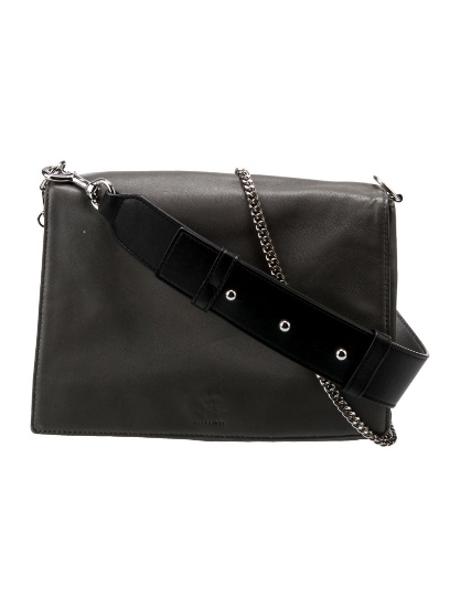 Allsaints Leather Chain-link Flap & Crossbody Bag