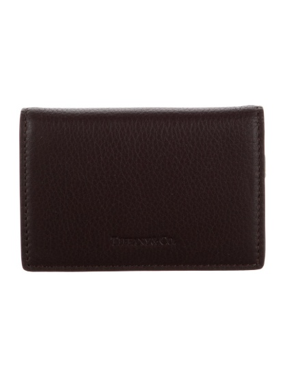 Tiffany & Co Brown Leather Bifold Wallet